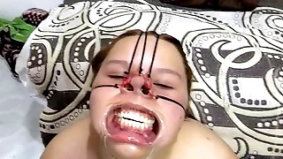 BBW BONDAGE face apropos cum on it